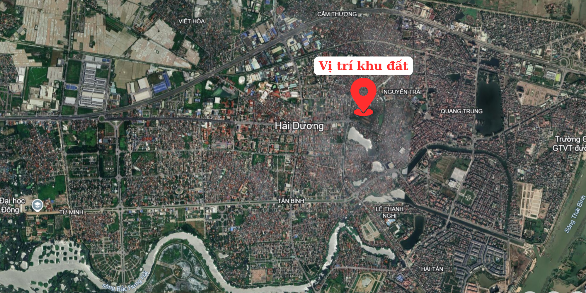 Vị trí khu đất dự án khu độ thị máy sứ